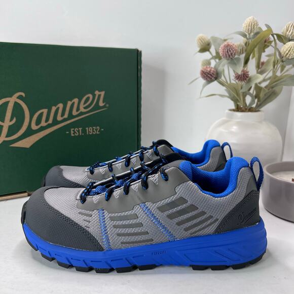 Danner Run Time 3" Composite Non-Metallic Toe Sneaker Gray/Blue 12381 Women 7.5M - Picture 3 of 10